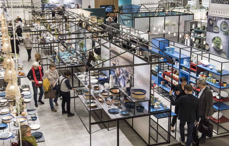 Die "Ambiente" im vergangenen Jahr: Die Konsumgütermesse zeigt immer Produkte aus den Bereichen "Dining", "Living" und "Giving". Foto: Messe Frankfurt Exhibition GmbH / Petra Welzel