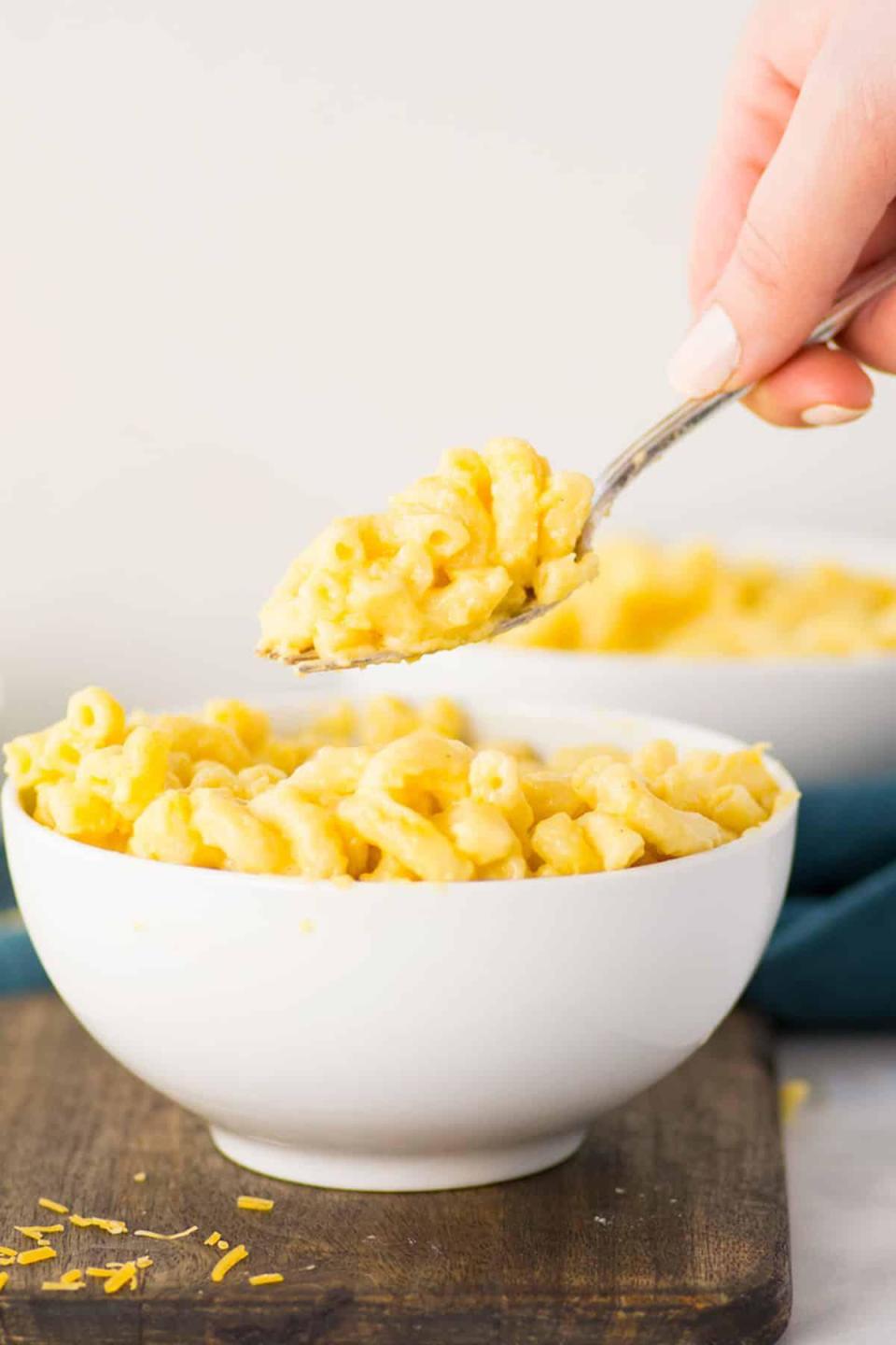 <p>If cooking isn’t your forte, opt for something simple that both you and the kids will love: <a href="https://www.thedailymeal.com/cook/25-amazing-mac-and-cheese-recipes-0?referrer=yahoo&category=beauty_food&include_utm=1&utm_medium=referral&utm_source=yahoo&utm_campaign=feed" rel="nofollow noopener" target="_blank" data-ylk="slk:macaroni and cheese;elm:context_link;itc:0;sec:content-canvas" class="link ">macaroni and cheese</a>. That's <em>not </em>from a box.</p> <p><a href="https://www.thedailymeal.com/best-recipes/mac-and-cheese-recipe-freezer-homecooked?referrer=yahoo&category=beauty_food&include_utm=1&utm_medium=referral&utm_source=yahoo&utm_campaign=feed" rel="nofollow noopener" target="_blank" data-ylk="slk:For the Mac and Cheese recipe, click here.;elm:context_link;itc:0;sec:content-canvas" class="link ">For the Mac and Cheese recipe, click here.</a></p>