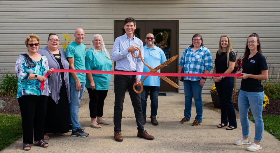 Praise Family Church (formerly Tabernacle of Praise) in Crestline held a ribbon-cutting ceremony Sept. 17 to celebrate its new name.