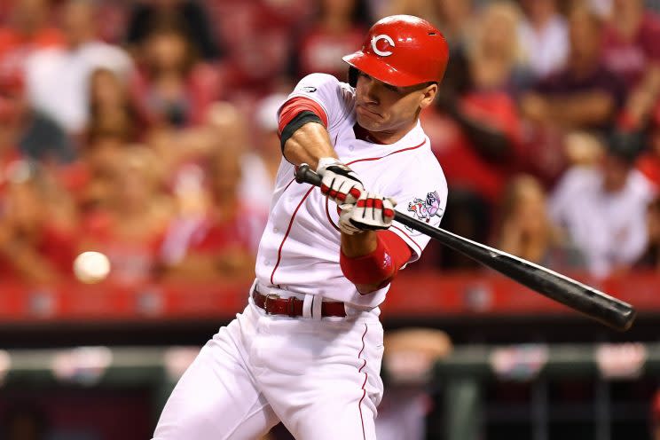 The rebuilding Reds could consider moving Joey Votto. (Getty Images/Jamie Sabau)