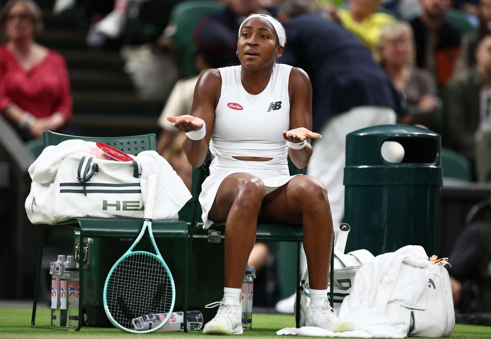 Trouble in paradise? Coco Gauff's early Wimbledon stumble raises red