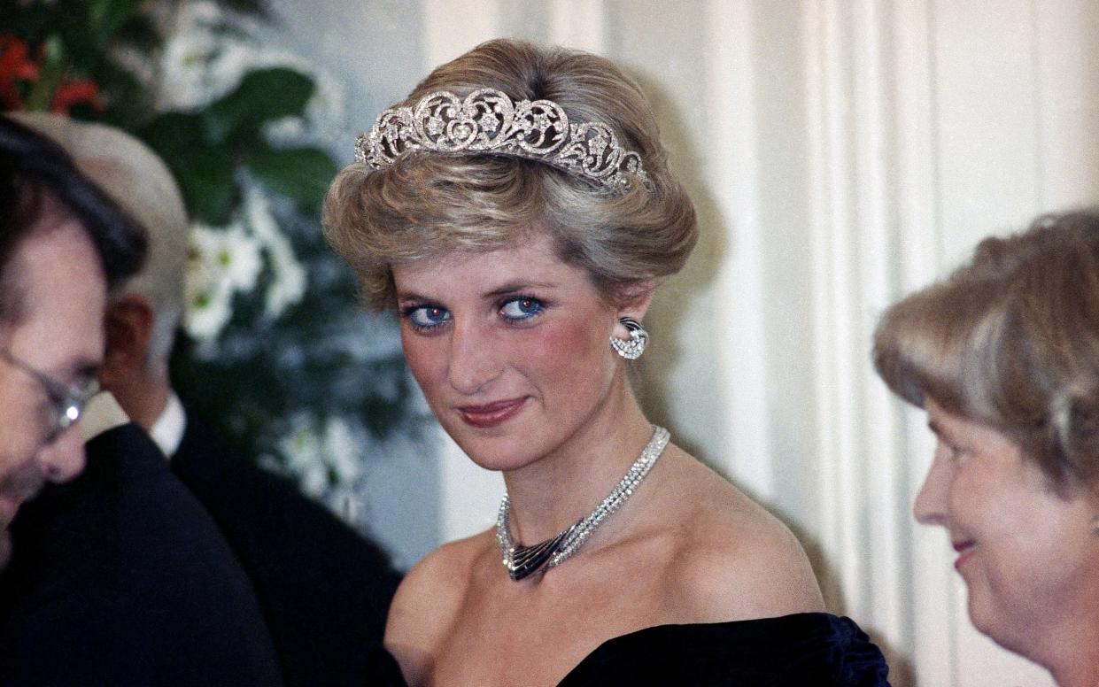 Princess Diana, pictured during a trip to Germany, was years ahead in her style, attitude and awareness of outside pressures - AP