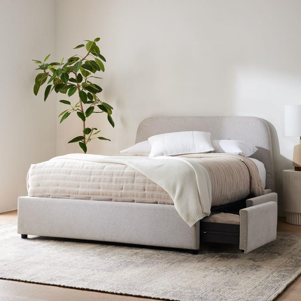 <p><a href="https://go.redirectingat.com?id=74968X1596630&url=https%3A%2F%2Fwww.westelm.com%2Fproducts%2Fcamilla-side-storage-bed-h8503&sref=https%3A%2F%2Fwww.cosmopolitan.com%2Flifestyle%2Fg41108814%2Fbest-upholstered-bed-frames%2F" rel="nofollow noopener" target="_blank" data-ylk="slk:Shop Now;elm:context_link;itc:0;sec:content-canvas" class="link ">Shop Now</a></p><p>Camilla Side Storage Bed</p><p>westelm.com</p><p>$1699.00</p>