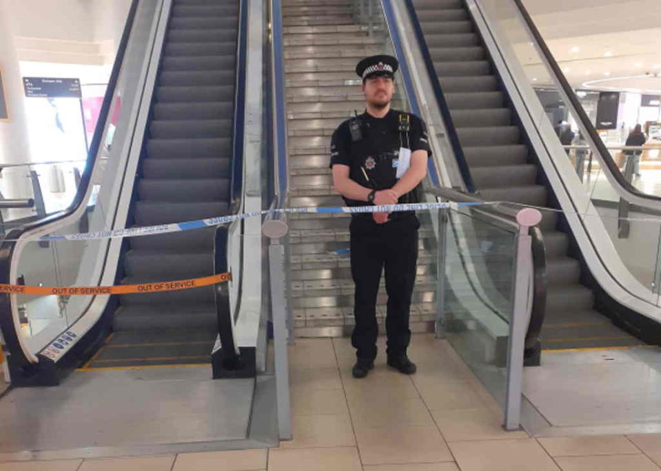 Police at the scene inside Lakeside Shopping Centre  (Essex Police)