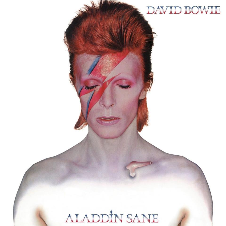 6) Aladdin Sane (1973) By the time Aladdin Sane was made, Bowie had already toured America promoting his Ziggy Stardust album — and that touring had had such an impact, American cities were listed next to most of the song titles. The joy of seeing Bowie & company playing the Ziggy material in ’72 in Detroit — as I fortunately did — was hearing “Panic In Detroit” the very next year on Aladdin Sane. (Bonus: both it and “The Jean Genie” bore Detroit parenthetical credits.) More than anything else, the album boasted a fully remarkable band — and the combination of blazing guitarist Mick Ronson, jazz pianist Mike Garson, and the Spiders rhythm section is exceptional here. With “Drive-In Saturday,” “Panic,” “Time,” and “Lady Grinning Soul,” Bowie assembled some of his best work ever during what was likely the busiest year of his entire career. A still-dazzling set.