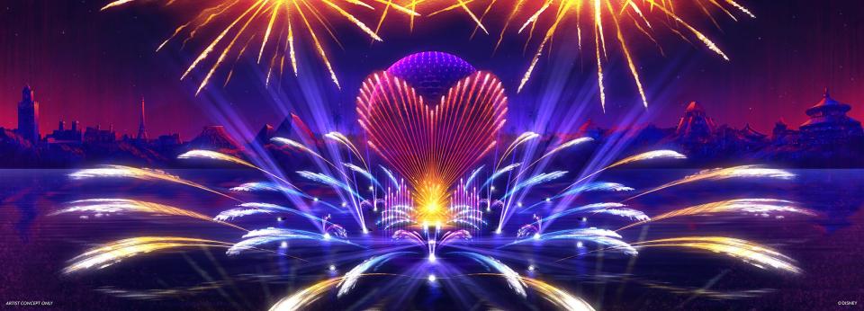 EPCOT's new nighttime spectacular show "Luminous The Symphony of Us" debuted in December.
