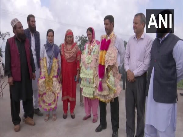 People celebrating Tahirah Rehman's achievement (Photo/ANI)