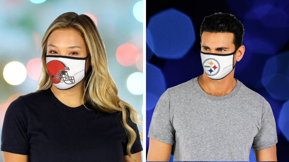 Save 30 percent on NFL face masks with promo code 'POOL' — all 32 teams available. (Photo: NFL)
