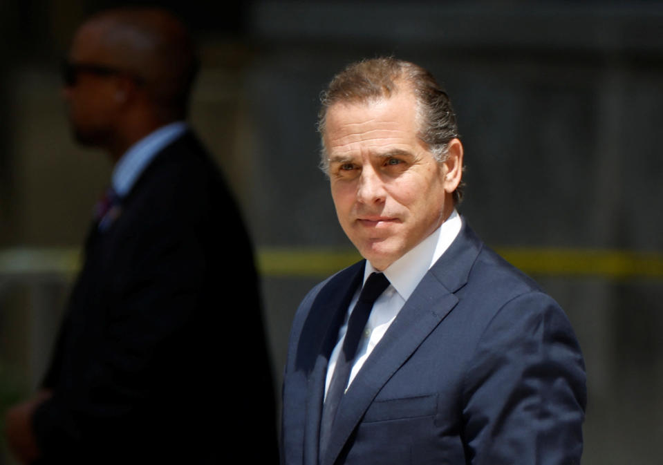 Hunter Biden departs a federal courthouse in Delaware.