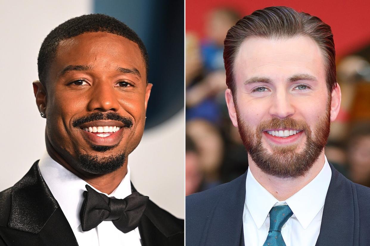 Michael B. Jordan and Chris Evans