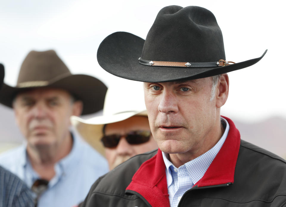 Interior Secretary Ryan Zinke has called himself "<a href="http://missoulian.com/news/opinion/columnists/the-case-for-conservation/article_2f3923db-7ec6-532d-b81c-8eb7678c5a84.html" target="_blank">a Teddy Roosevelt conservationist</a>" and has vowed to "<a href="https://www.doi.gov/pressreleases/ryan-zinke-sworn-52nd-secretary-interior" target="_blank">faithfully uphold</a>" the former president's belief that public lands are "for the benefit and enjoyment of the people." (Photo: George Frey via Getty Images)