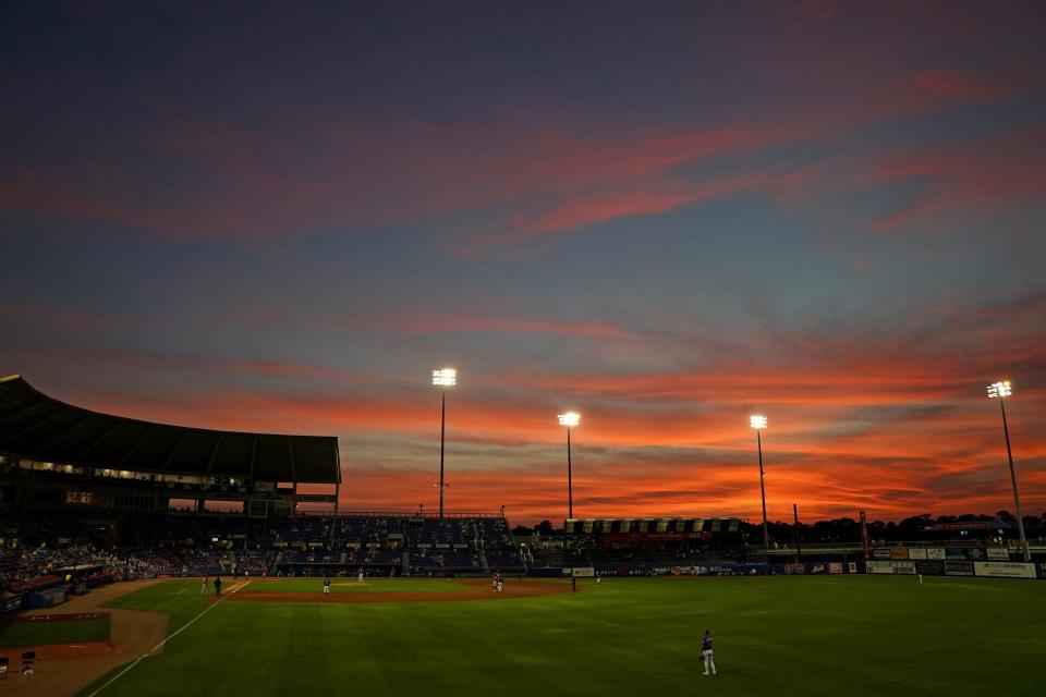 Mar 26, 2021; Port St. Lucie, Florida, USA; A general view in the 6th inning of the spring training game between the New York Mets and the Washington Nationals at Clover Park. Mandatory Credit: Jasen Vinlove-USA TODAY Sports