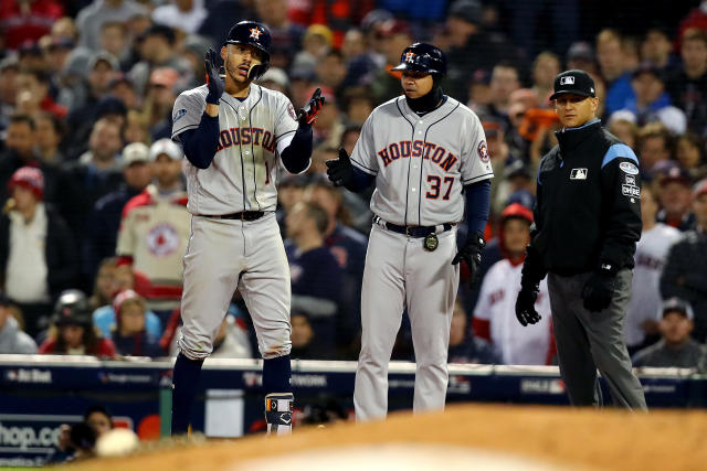 ALCS Game 4: Astros score seven runs in ninth inning to beat Red Sox