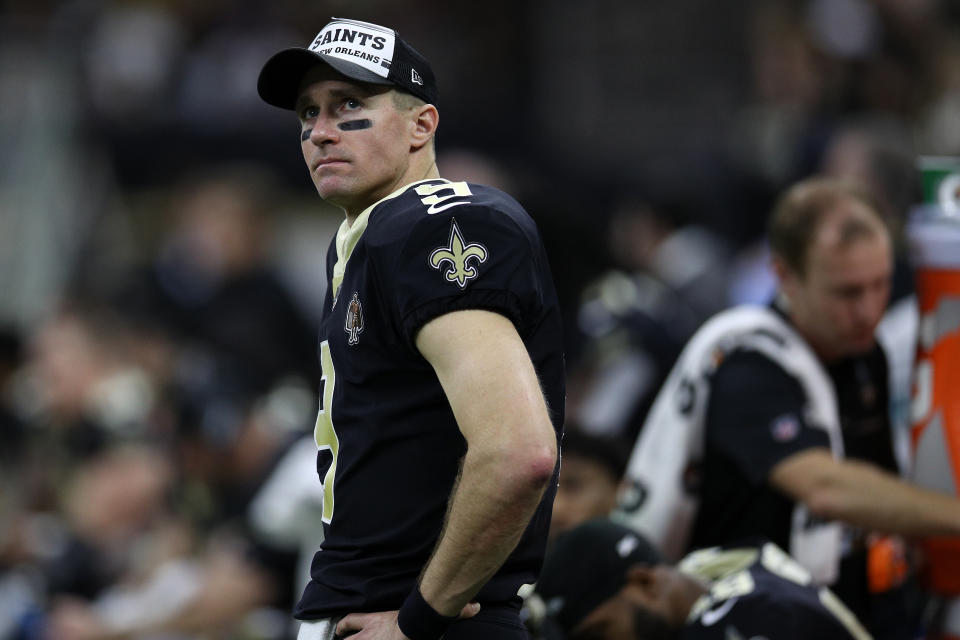 The NFL has grown a lot in the past four years when it comes to addressing social issues. That point was made loud and clear to Drew Brees. (Photo by Chris Graythen/Getty Images)