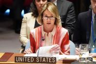 U.S. Ambassador to UN Craft attends Security Council meeting about situation in Syria in New York City