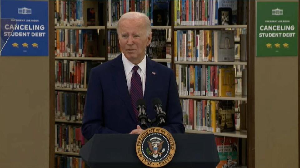 President Joe Biden said his latest cancellation of student loan debt will be life changing for borrowers.