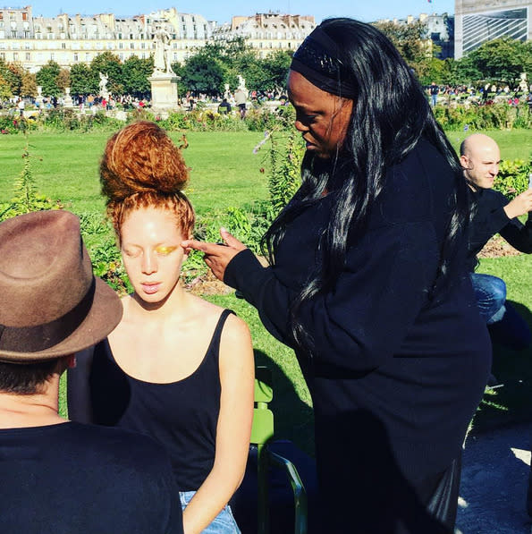 Coralie Jouhier and Pat McGrath at #pattakesparis