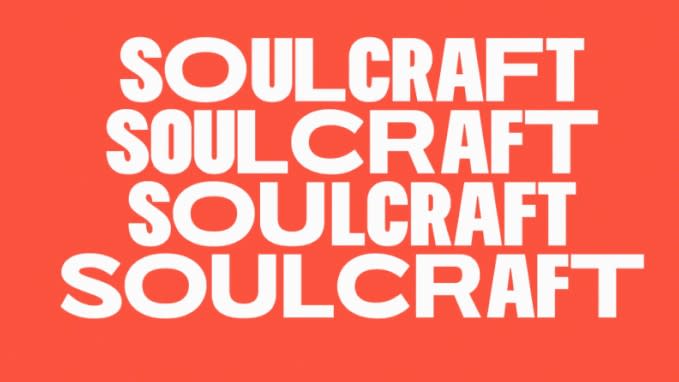 Best free fonts: Sample of Soulcraft