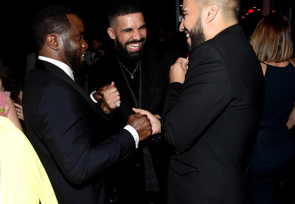 <p>Squad goals! Hip-hop royalty congregated at the <em>Vanity Fair</em> party. (Photo: Nicholas Hunt/VF18/WireImage) </p>