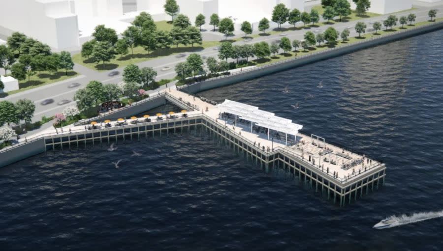 A stretch of the East River Greenway Esplanade uptown is set to receive improvements, including a new pier for recreation. 