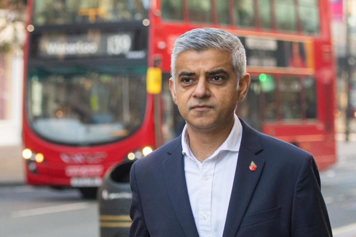 <p>Sadiq Khan just presented his draft budget for City Hall</p> (PA)