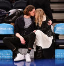 <p>The 23-year-old actress looked completely enamored with boyfriend Henry Frye on Tuesday night in New York, as the couple seemed to be much more interested in each other than the Knicks-Bucks game they were attending at Madison Square Garden. (Photo: James Devaney/Getty Images) </p>