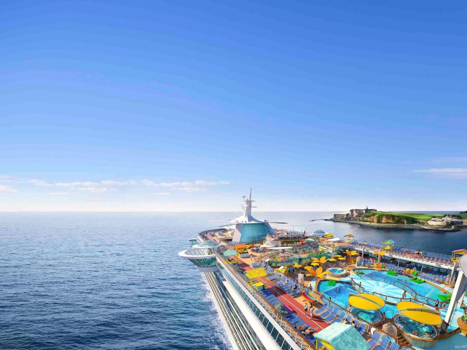 rendering of Royal Caribbean's Freedom of the Seas cruise ship