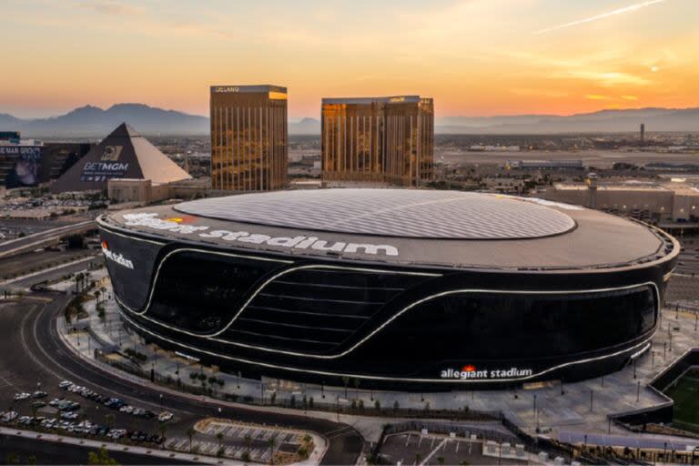 Así se ve el Allegiant Stadium, una de las cuatro sedes de la Copa América 2024 ubicadas al oeste de Estados Unidos