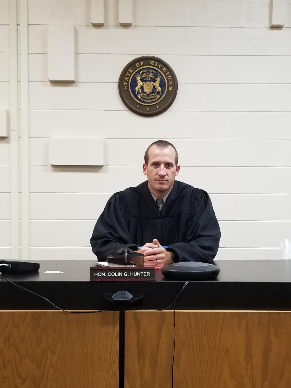 Otsego County Circuit Court Judge Colin Hunter heard from attorneys representing the Health Department of Northwest Michigan and Ian Murphy, owner of the Iron Pig restaurant in Gaylord, in Murphy's lawsuit against the department over its enforcement of Covid-19 restrictions.
