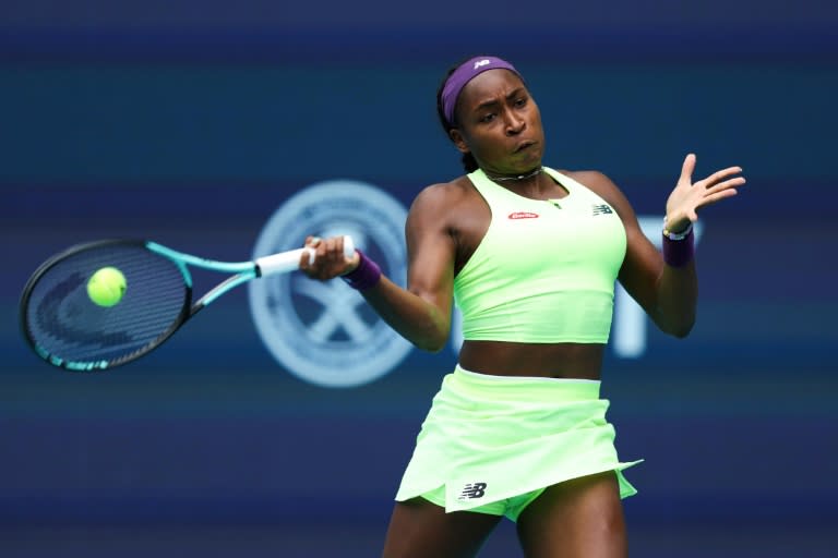 Error-hit win: Coco Gauff (Megan Briggs)