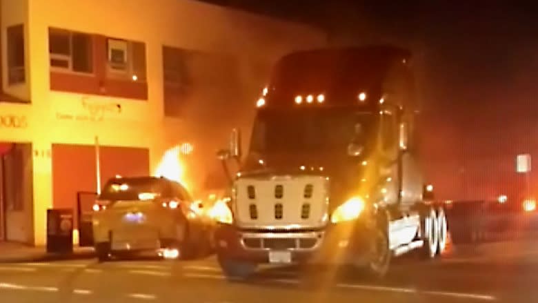 Carjacking ends in fiery crash in East Vancouver