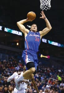 Blake Griffin going up for a dunk