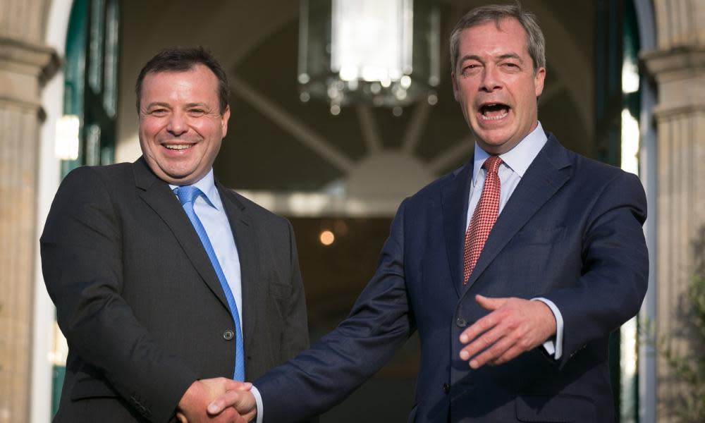 Arron Banks and Nigel Farage