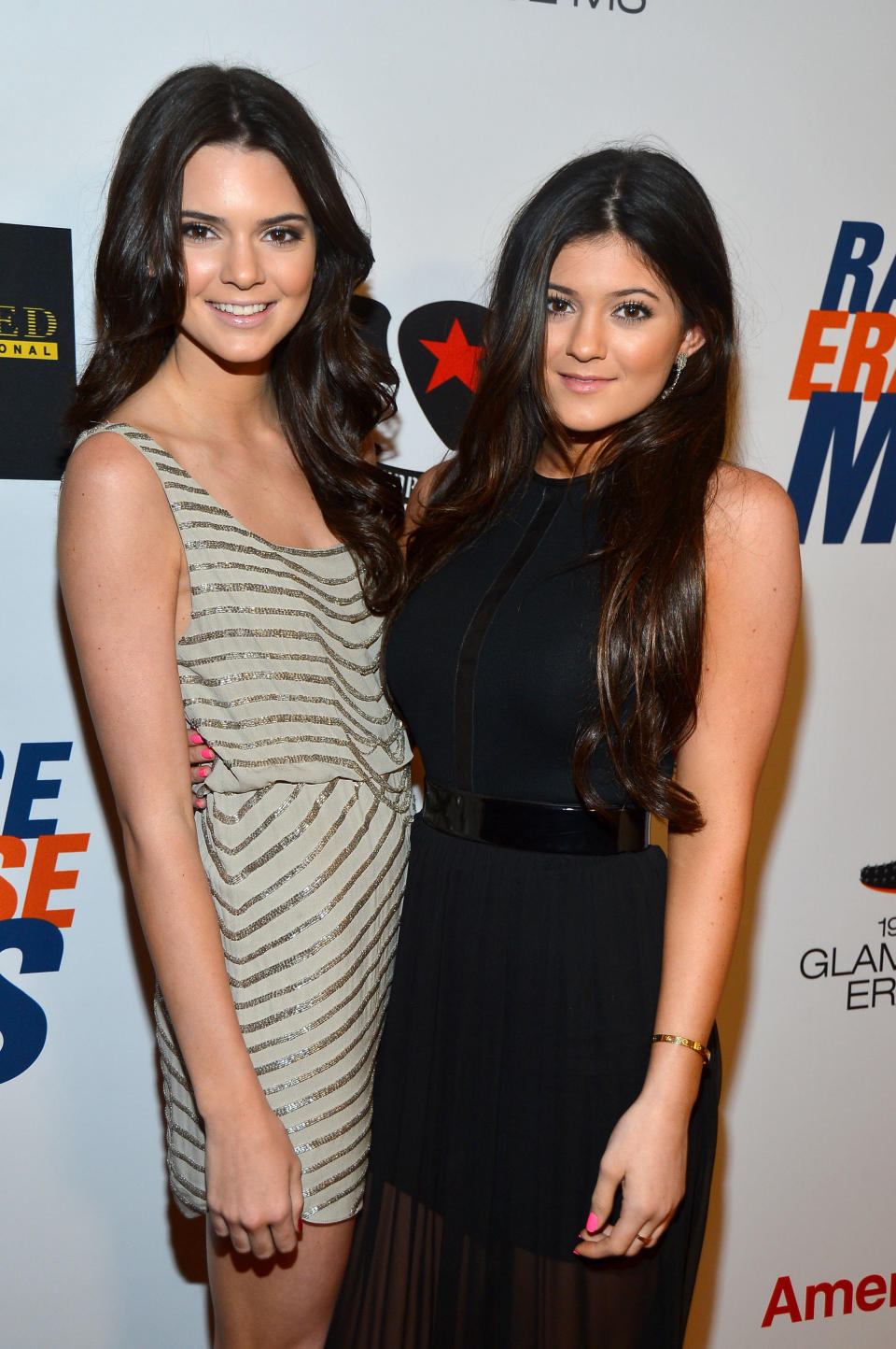 Kendall and Kylie Jenner arrive at the 19th Annual Race to Erase MS held at the Hyatt Regency Century Plaza on May 18, 2012 in Century City, California.