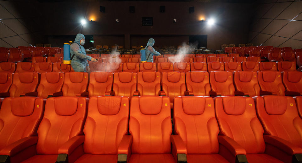 GCS Cinemas have thoroughly disinfected all its theatres in preparation to welcome back movie-goers from tomorrow. —Picture courtesy of GSC Cinemas