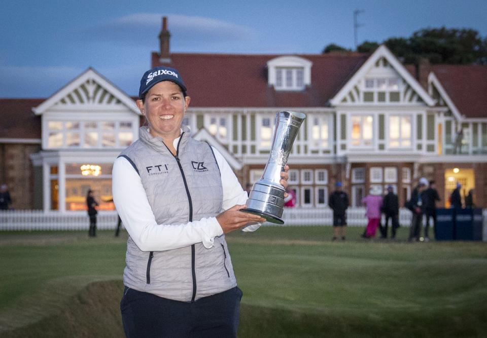 South Africa’s Ashleigh Buhai savoured a ‘life-changing’ achievement in winning the AIG Women’s Open (Jane Barlow/PA) (PA Wire)