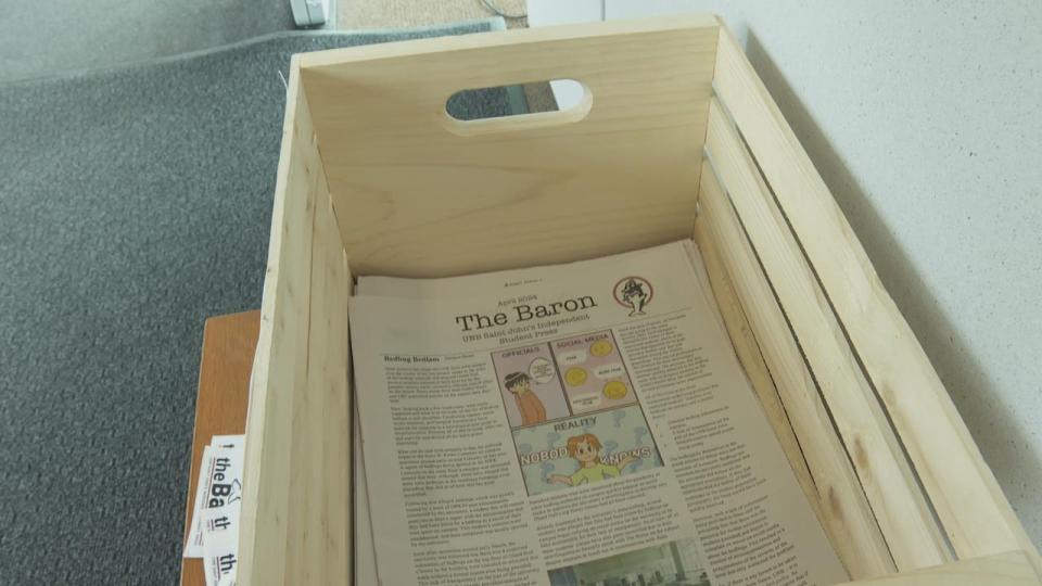 UNB Saint John's student press The Baron published it's second round of newspapers in a decade to make it easier for students to access campus news after social media giants blocked news content on their platforms for Canadians. 