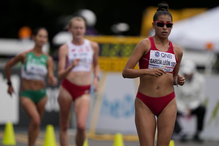 La peruana Kimberly García se coronó en los 35 kilómetros de marcha en el Mundial de atletismo de Eugene, Oregon