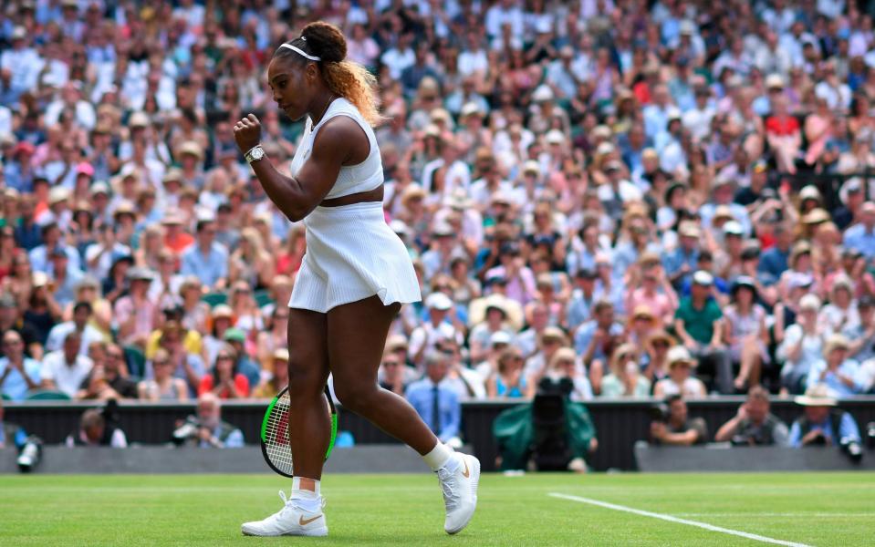 Williams has taken the first set on Centre Court - AFP