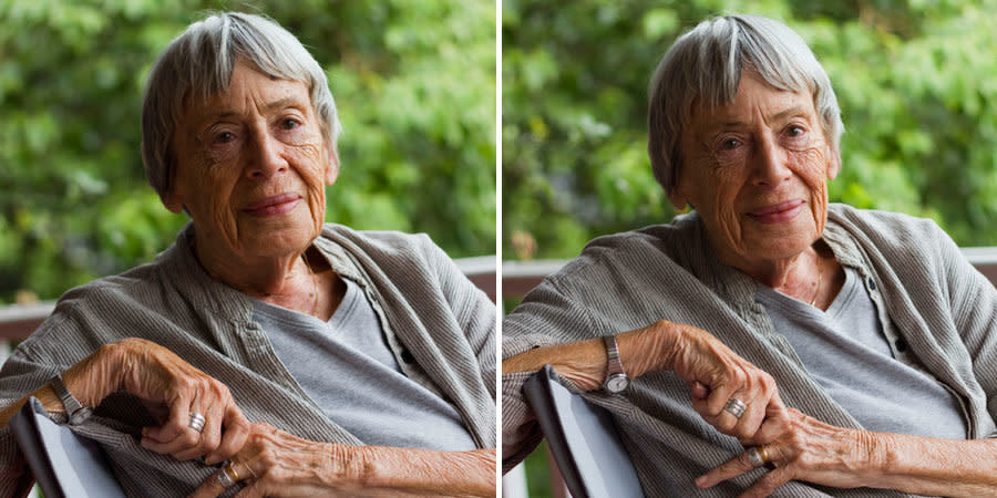Legendary sci-fi author Ursula K. Le Guin died Tuesday at the age of 88. (Photo: Photo courtesy Euan Monaghan/Structo)