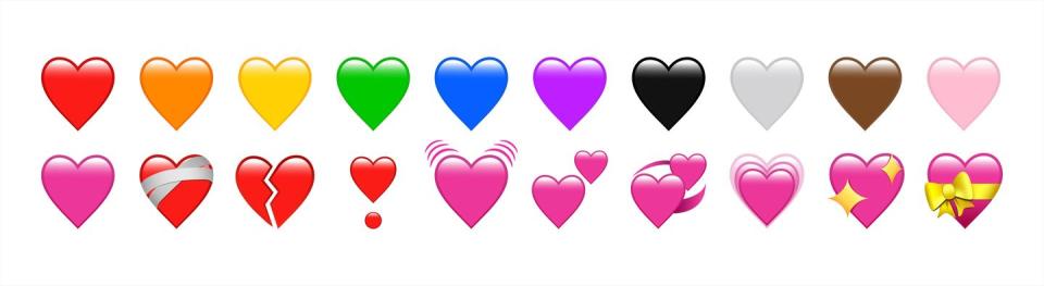 heart emoji meanings revolving hearts
