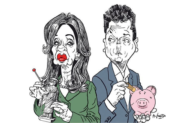 Cristina Kirchner y Sergio Massa