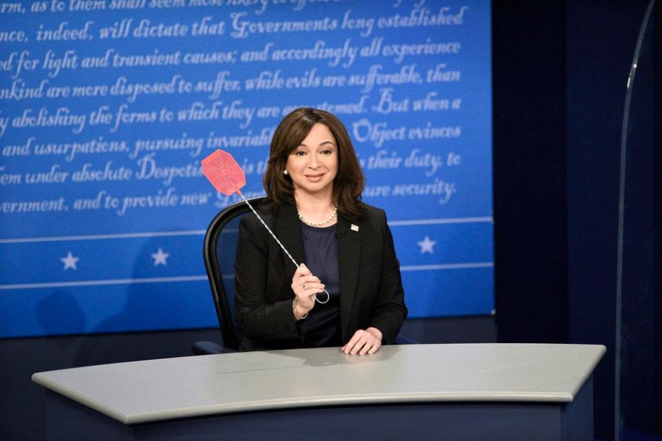 Maya Rudolph as Kamala Harris during the "VP Fly Debate" Cold Open on Saturday, October 10, 2020.