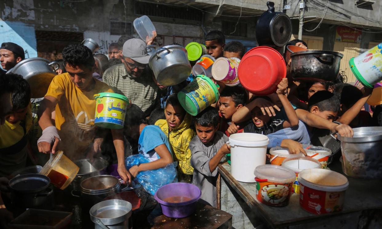 <span>More than 1m people in Gaza face the risk of acute malnutrition or death, according to the report.</span><span>Photograph: Hatem Ali/AP</span>