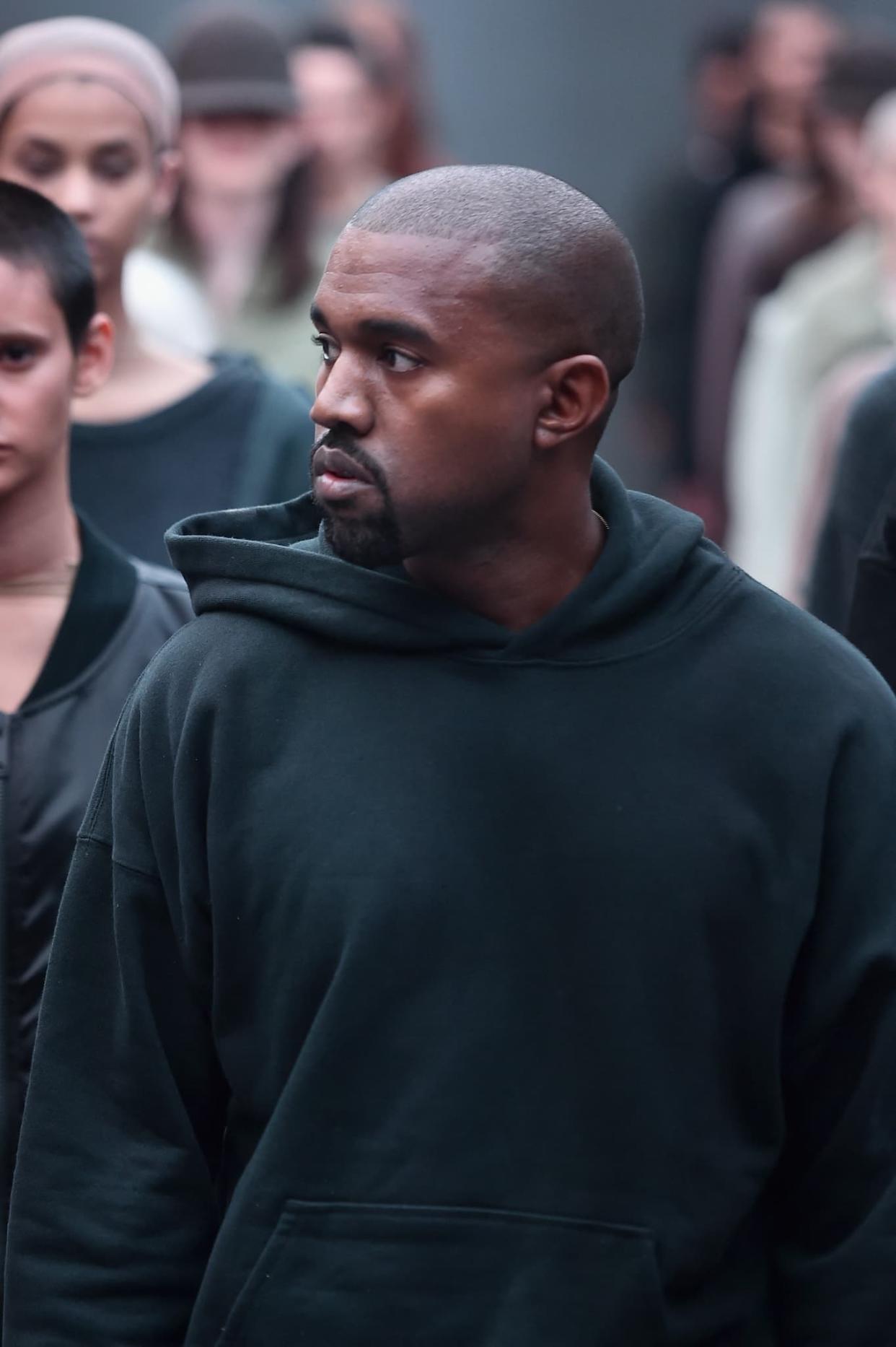 Kanye West lors du défilé 