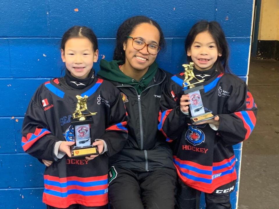 Nayla Brooks coaches multiple youth female hockey teams with the city's Learn to Skate and Select Hockey programs.