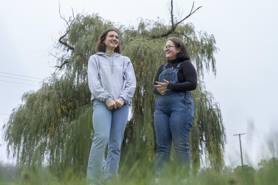 Dugas and King said they've gotten positive feedback from students about Smicks for Choice, which has 60 members already. (Photo: Evan Cobb for HuffPost)