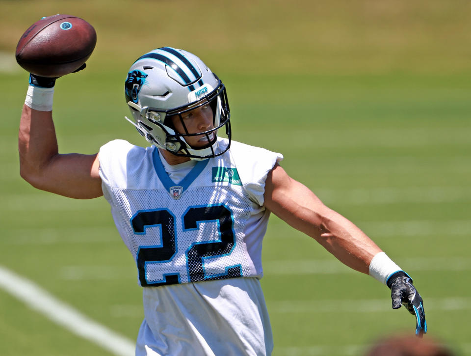 Christian McCaffrey should bounce back after an injury-filled 2021. (Photo by Grant Halverson/Getty Images)