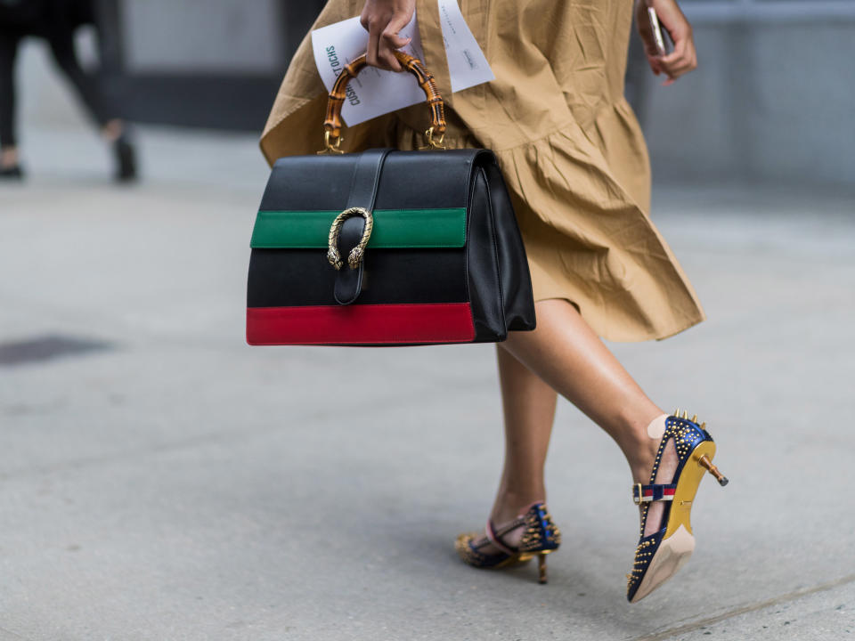 <p>A top-handled tote from Gucci that will solve any workwear conundrum.</p>