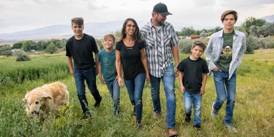 Lauren Boebert, her husband Jayson Boebert, and their four sons.